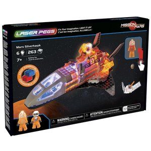 Laser Pegs Mars Silverhawk Building Playset Kids 7+ New!